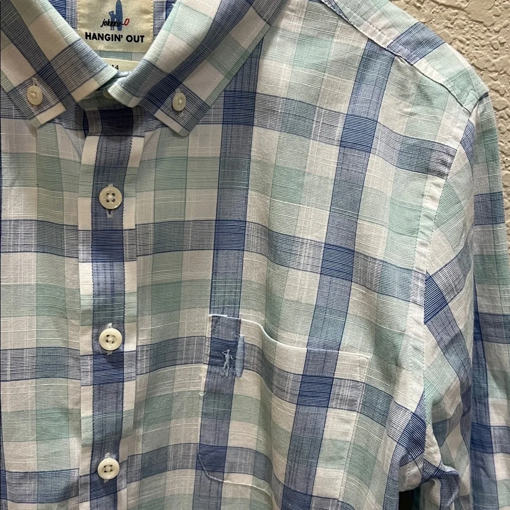 Johnnie-O Hangin’ Out button down size 14 long sleeve - Picture 2 of 5
